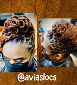 Wash and Style for Avia's_Locs