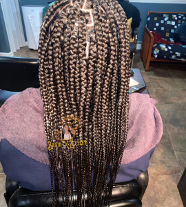 Medium Box Braids for Braidxstyles