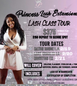 Lash tech Classes (1 on 1) for sierra robinson