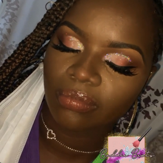 Shimmery/Glitter look for BaddieBEATS