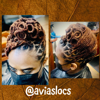 Wash and Style for Avia's_Locs