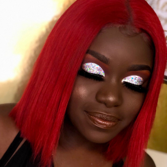 Shimmery/Glitter look for Flawless_Rose