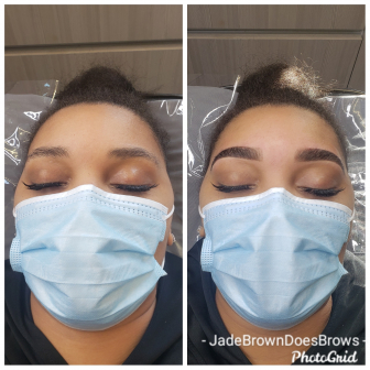 HD Brow Lamination + Tint for JadeBrownDoesBrows