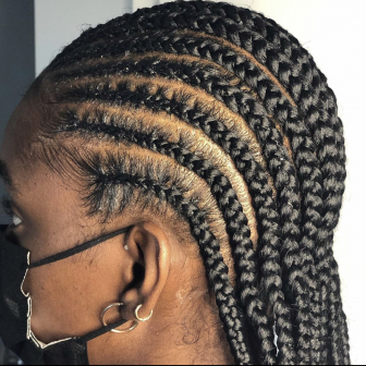 Cornrows for Knotlessgang