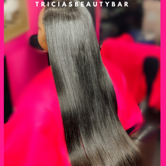 Weave installation w. Leave out for TriciasBeautyBar