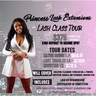 Lash Tech Classes (Group session) for sierra robinson