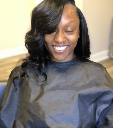 Weave installation w. Leave out for Mega_The_Stylist Weave installation w. Leave out for Mega_The_Stylist