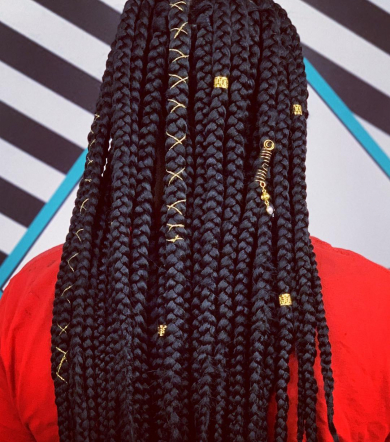 Large Box Braids for Perslaysion_Beauty