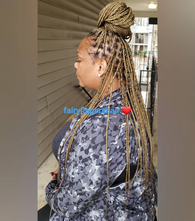 Knotless Braids for Fairyfingershair_braiding