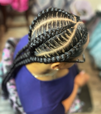 Feed in braids for Creative_Shawnte