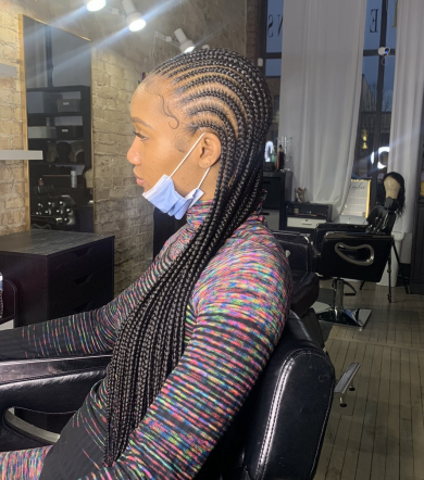 Feed in braids for J.K.Beauty