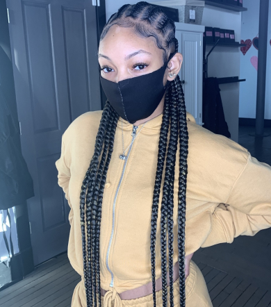 Feed in braids for J.K.Beauty